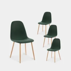 Klast Home Packs 4 Sillas>Elia Verde oscuro
