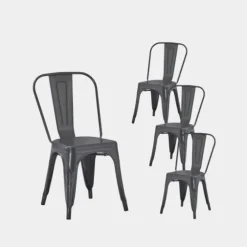 Klast Home Packs 4 Sillas>Hjorts Gris antracita