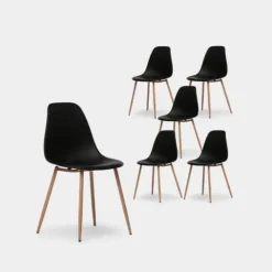 Klast Home Packs 6 Sillas>Nina Negro