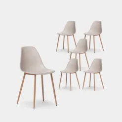 Klast Home Packs 6 Sillas>Nina Beige