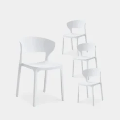 Klast Home Packs 4 Sillas>Serin Blanco
