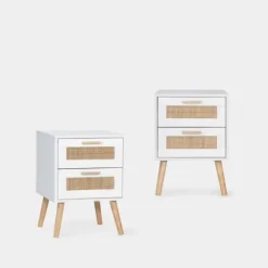 Klast Home Packs 2 Mesitas De Noche>Tahiti Blanco