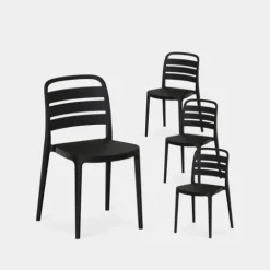 Klast Home Packs 4 Sillas>Zira Gris antracita